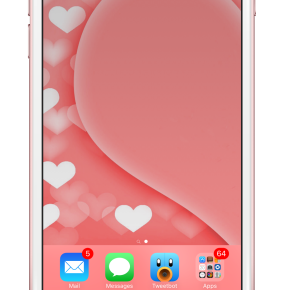 Styling Half My Heart Wallpaper on my iPhone 6s Plus